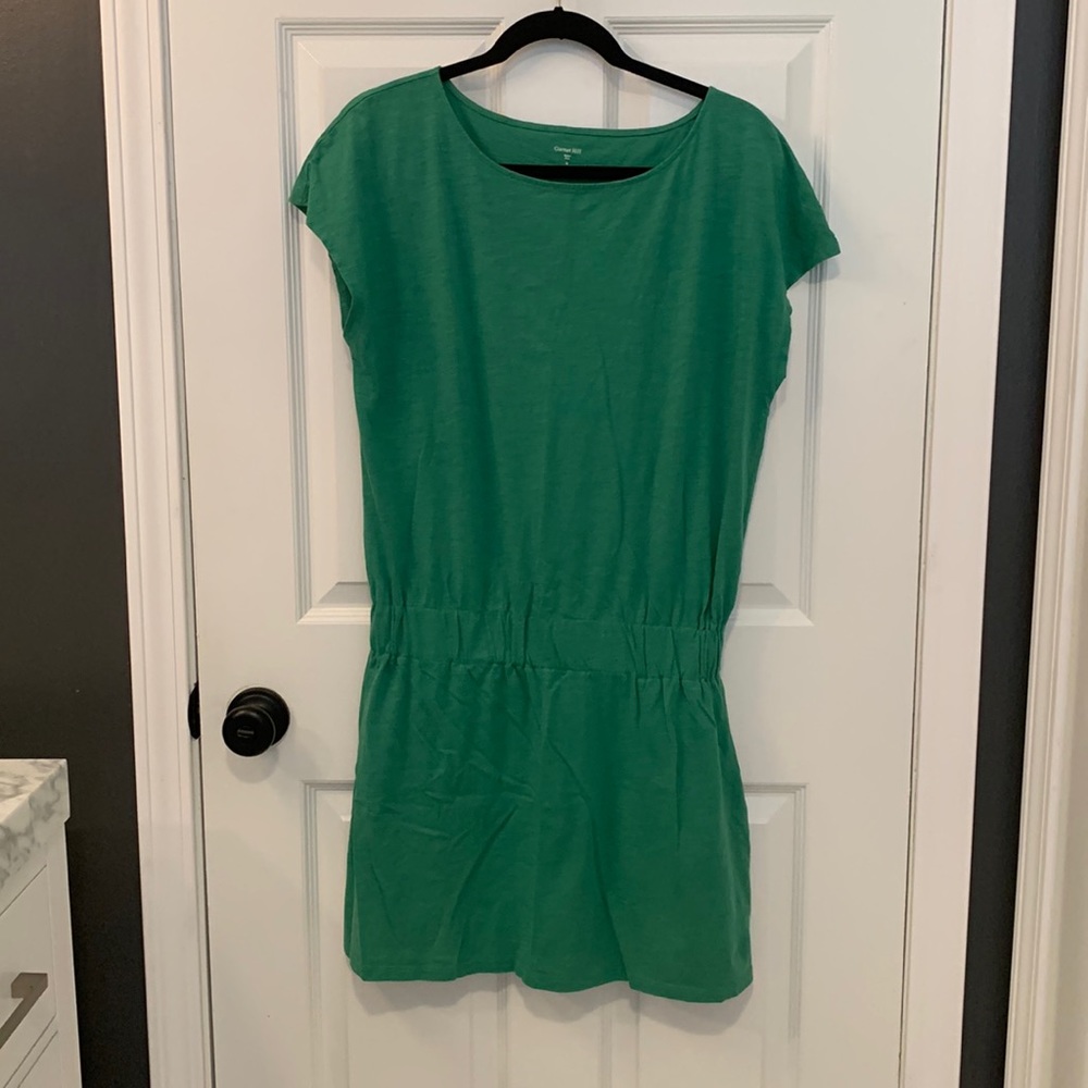 Garnet Hill green cotton dress, sz 10